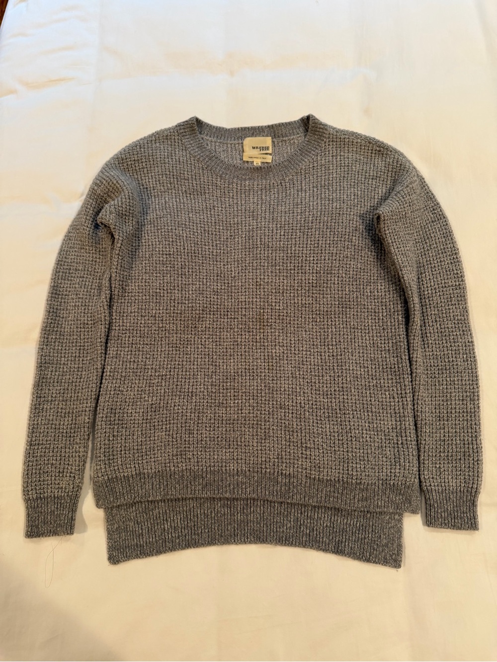 Wilfred Gray Crewneck Knit Sweater